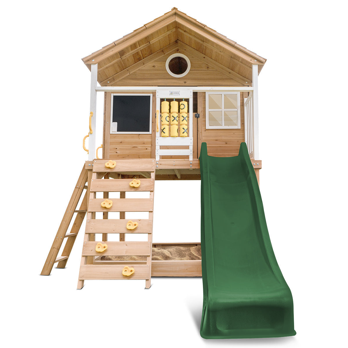 Lifespan Kids Warrigal Cubby House with 2.2m Slide (Green)