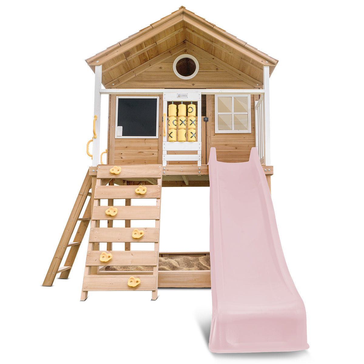 Lifespan Kids Warrigal Cubby House with 2.2m Slide (Pastel Pink)