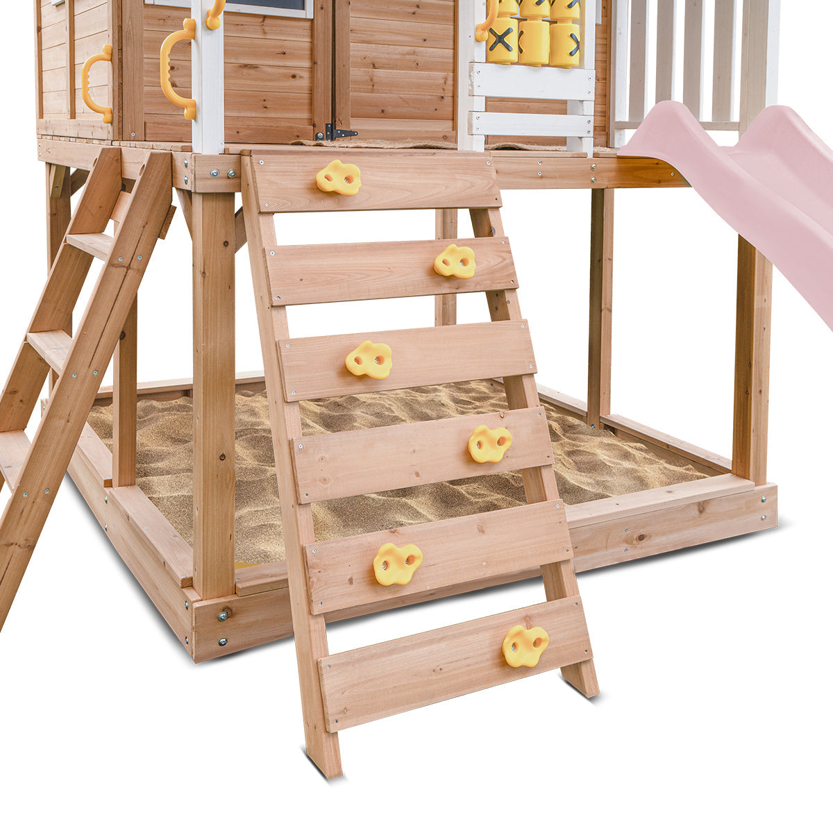 Lifespan Kids Warrigal Cubby House with 2.2m Slide (Pastel Pink)