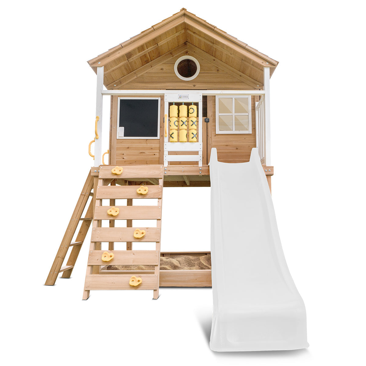Lifespan Kids Warrigal Cubby House with 2.2m Slide (White)