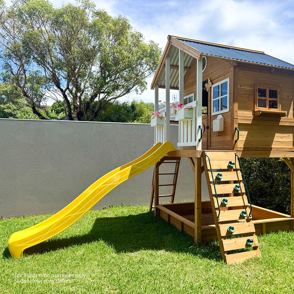 Lifespan Kids Winchester Cubby House (Elevated 1.2m) with 2.2m Slide (Blue)