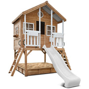 Lifespan Kids Winchester Cubby House (Elevated 1.2m) with 2.2m Slide (White)