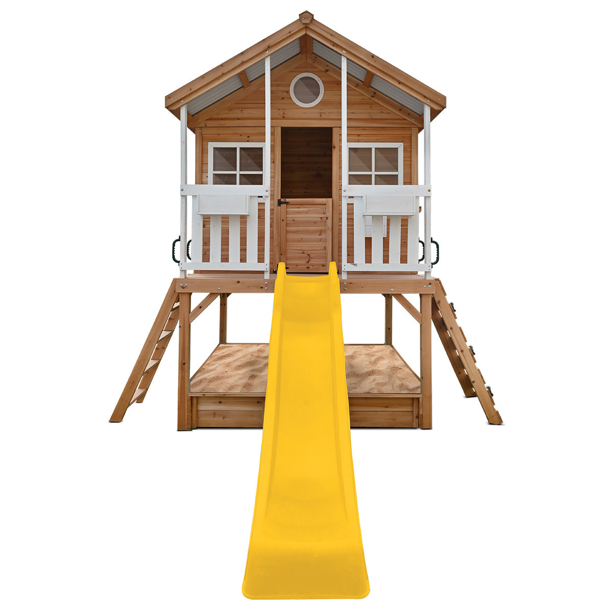Lifespan Kids Winchester Cubby House (Elevated 1.2m) with 2.2m Slide (Yellow)