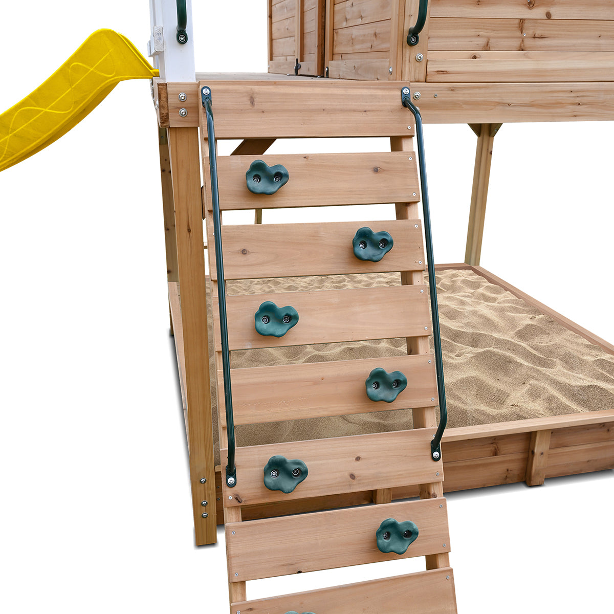 Winchester Cubby House with 1.45m Elevation Platform and 3m Yellow Slide