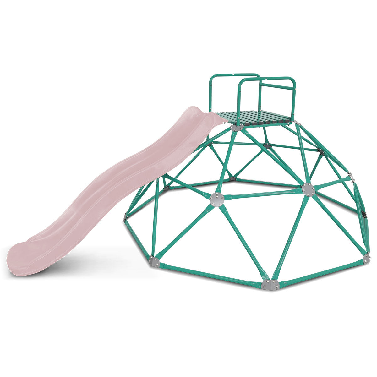 Summit 2m Dome Climber with 1.8m Pastel Pink Slide