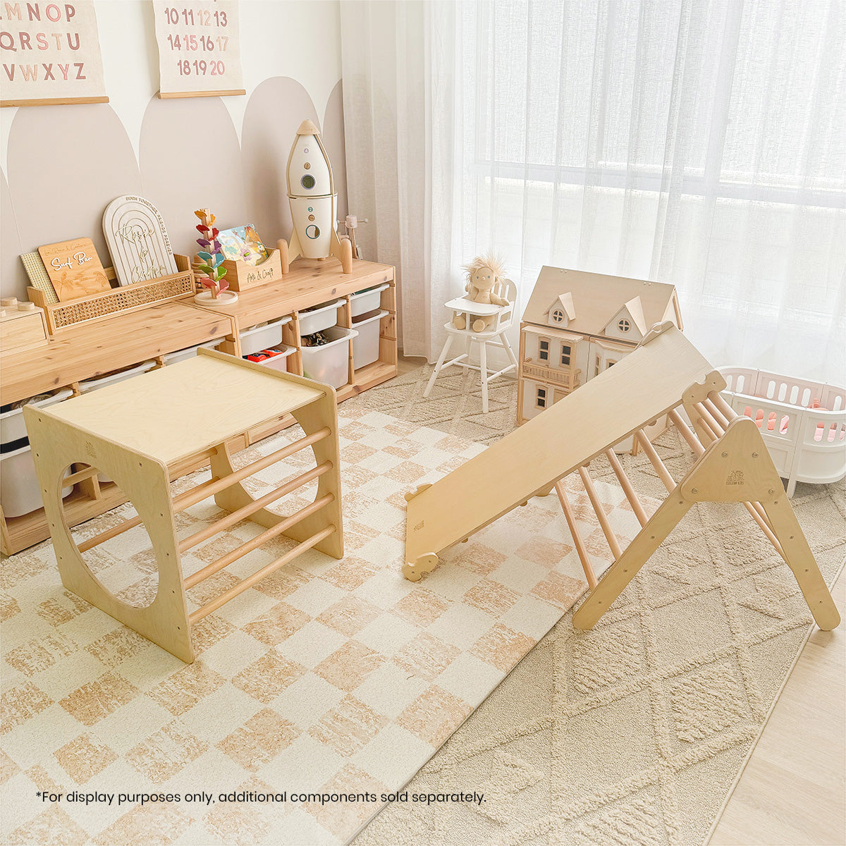 Pikler Climbing Frame Package with Slide & Triangle