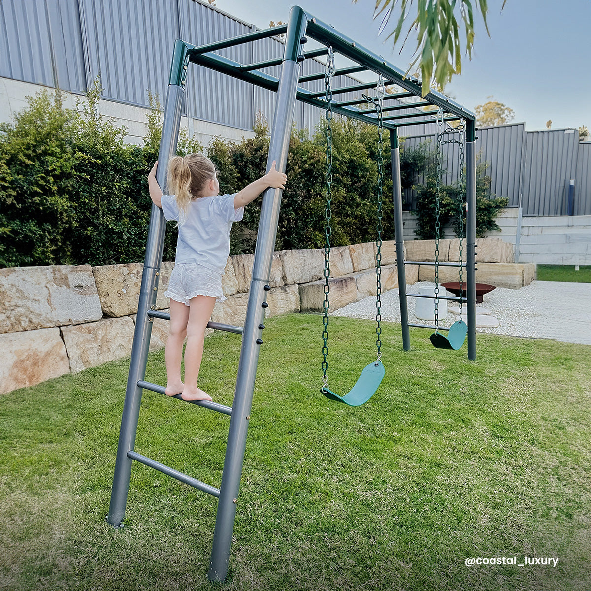 Lifespan Kids Stanley Heavy Duty Monkey Bars with Anchor Kit
