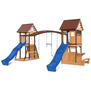 Armadale Swing Set & Playground with Two 2.2m Slide (Blue)