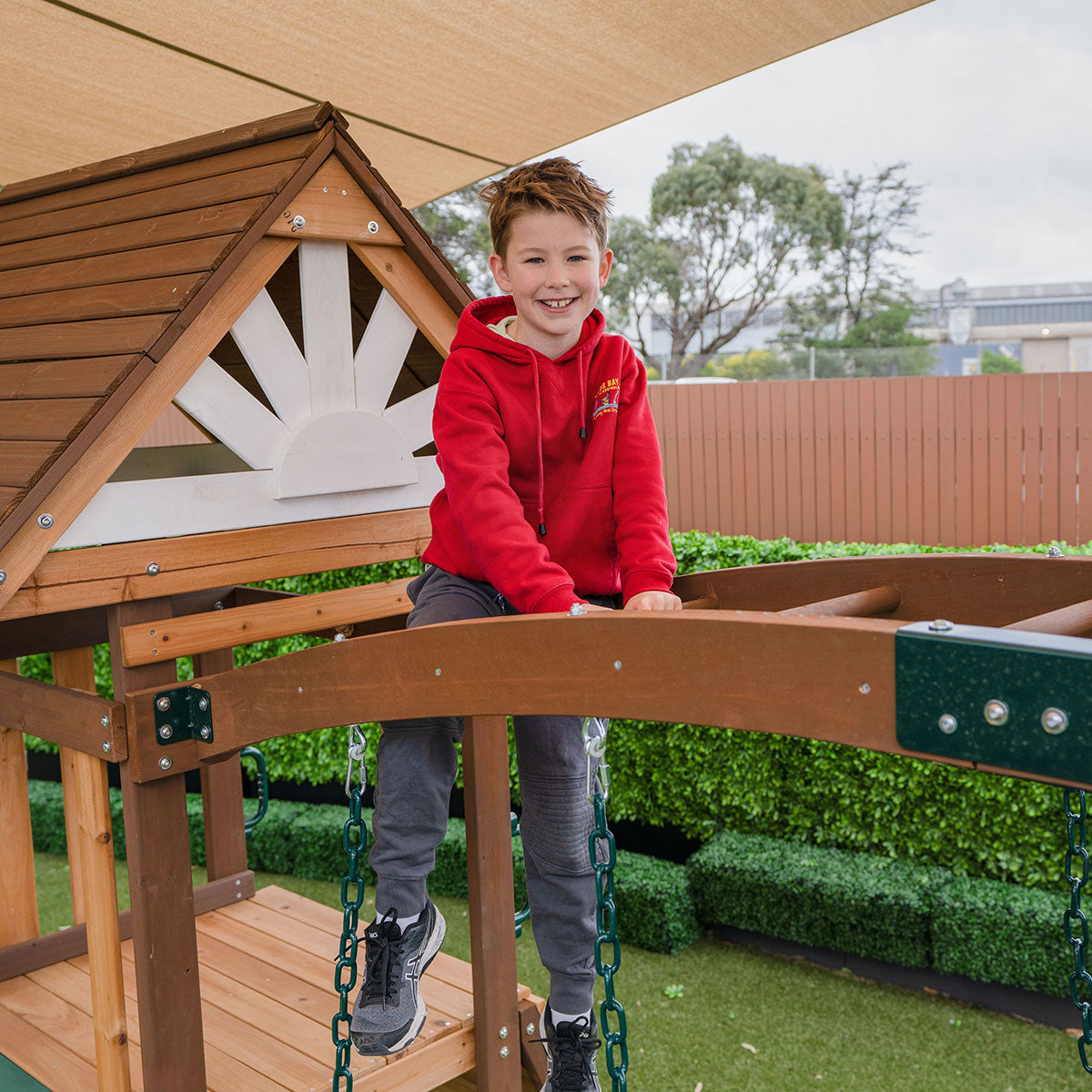 Armadale Swing Set & Playground with Two 2.2m Slide (Pastel Green)