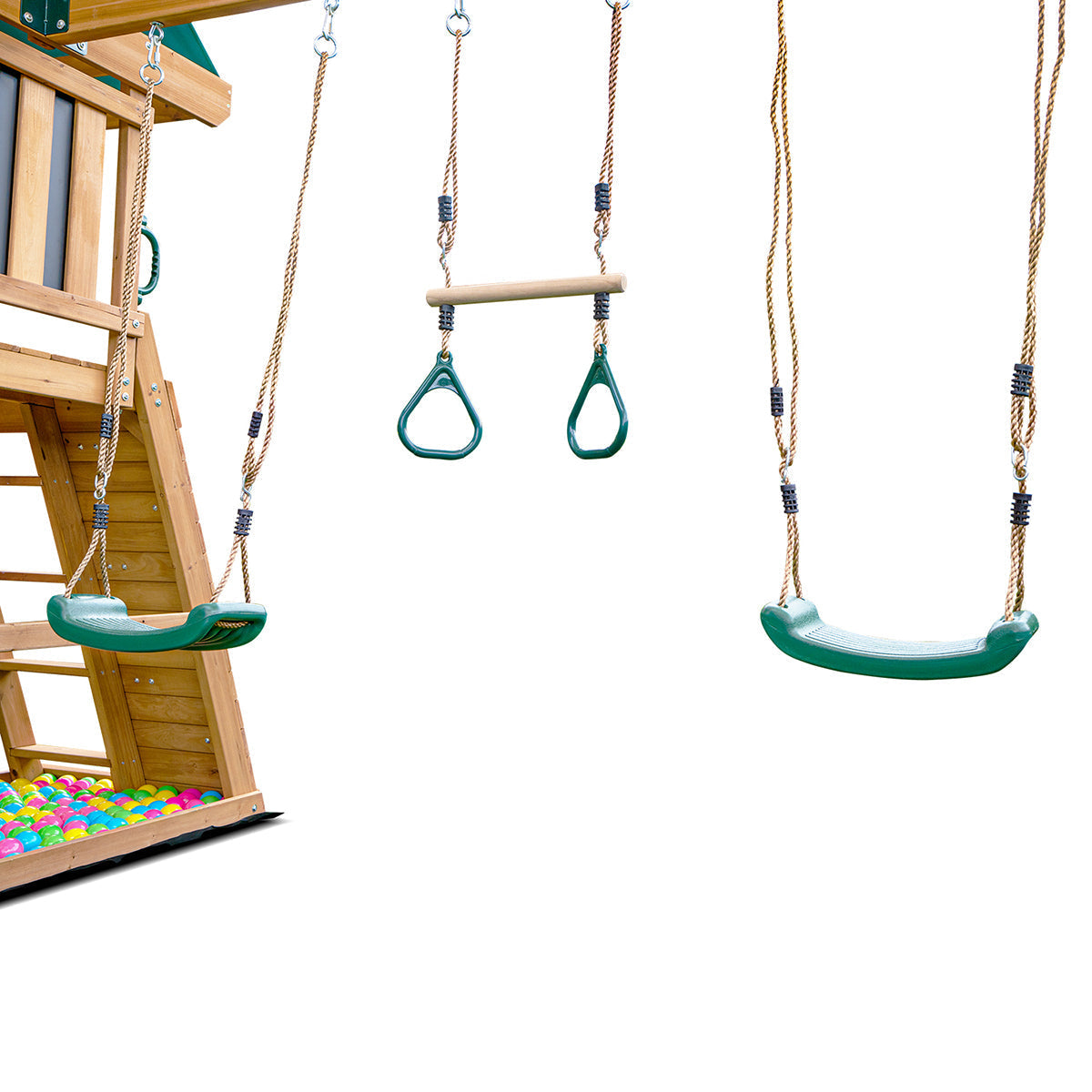 Lifespan Kids Birmingham Swing Set & Play Centre with 2.2m Slide (Pastel Pink)