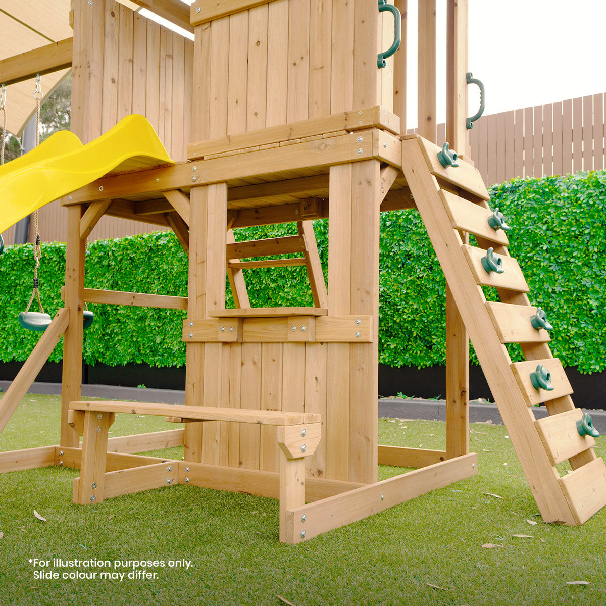 Lifespan Kids Carindale Swing Set & Play Centre with 2.2m Slide (Green)