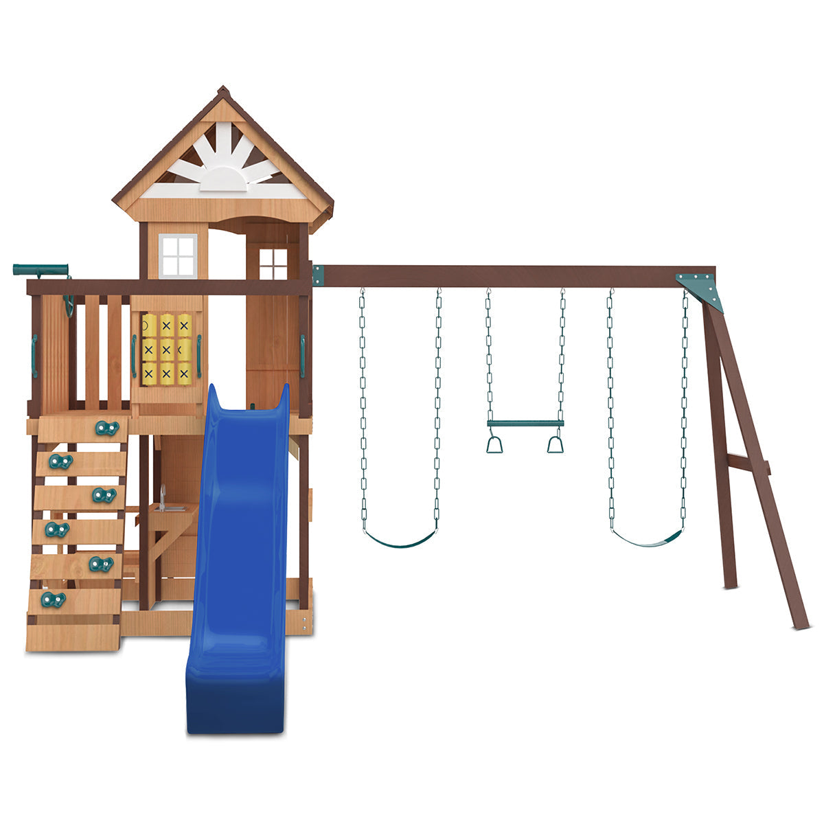 Lifespan Kids Coventry Swing Set & Play Centre with 2.2m Slide (Blue)