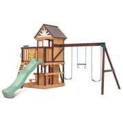 Lifespan Kids Coventry Swing Set & Play Centre with 2.2m Slide (Pastel Green)