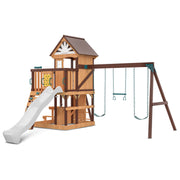 Lifespan Kids Coventry Swing Set & Play Centre with 2.2m Slide (White)