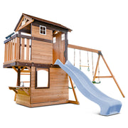 Lifespan Kids Darlington Swing Set & Play Centre with 2.2m Slide (Pastel Blue)