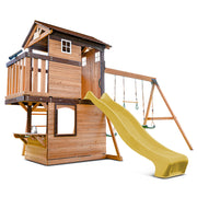 Lifespan Kids Darlington Swing Set & Play Centre with 2.2m Slide (Yellow)