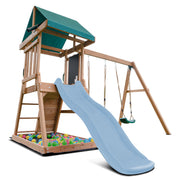 Greenvale Play Centre with 1.8m Pastel Blue Slide