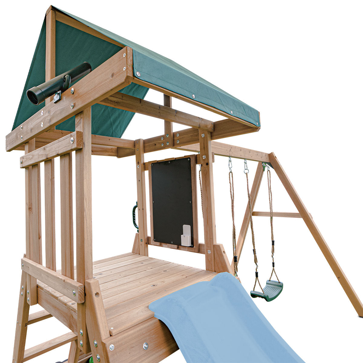 Greenvale Play Centre with 1.8m Pastel Blue Slide