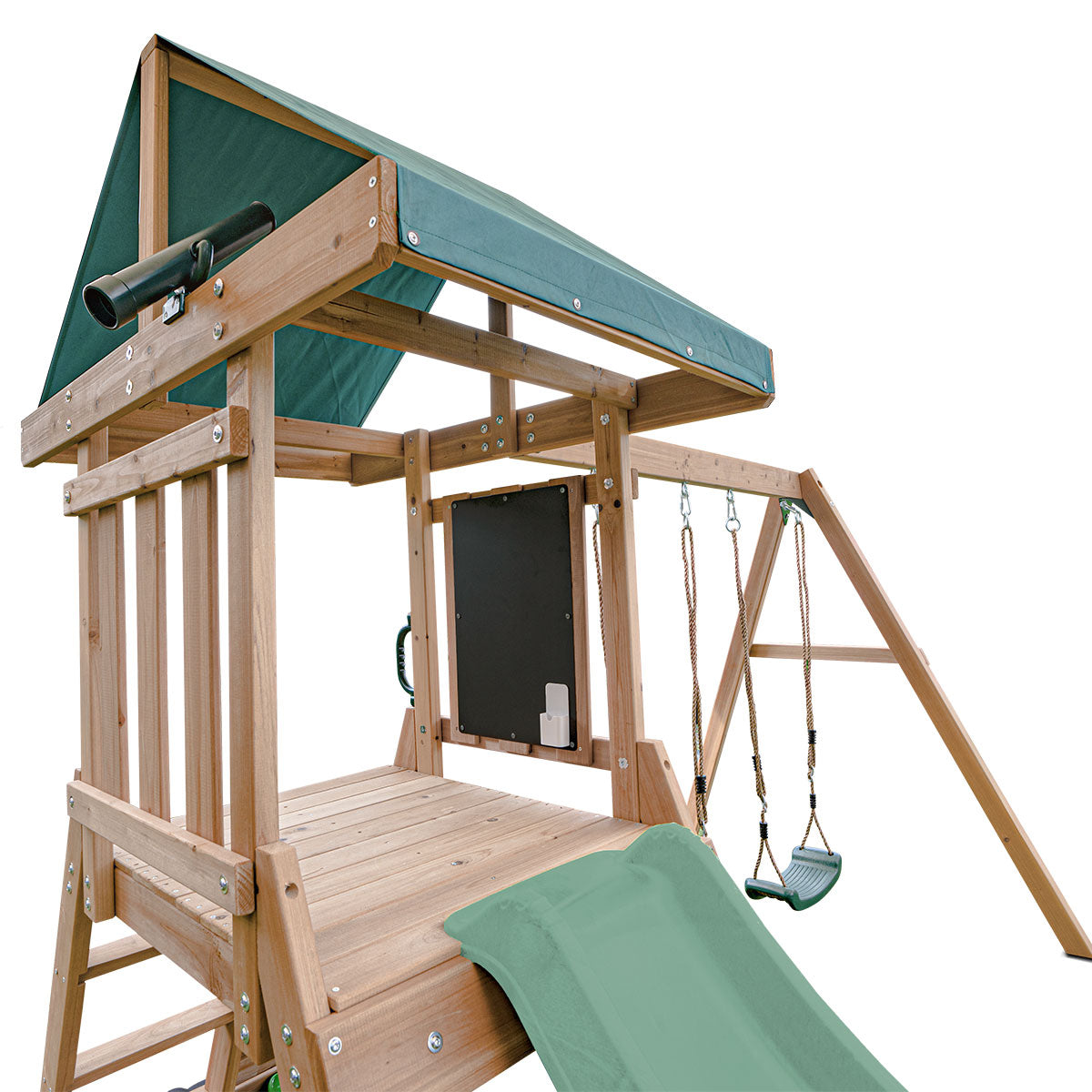 Greenvale Play Centre with 1.8m Pastel Green Slide