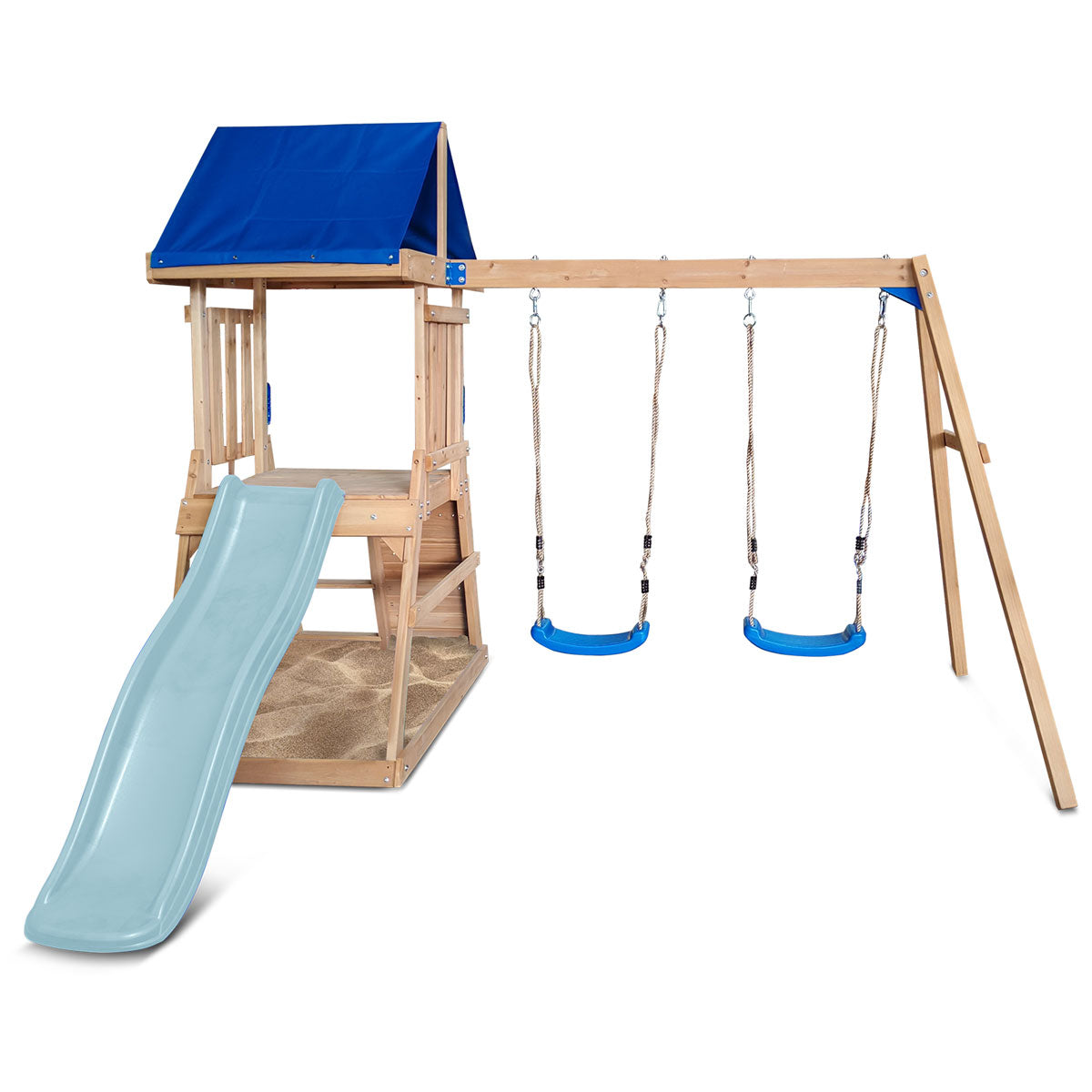 Hazelbrook Play Centre with 1.8m Pastel Blue Slide