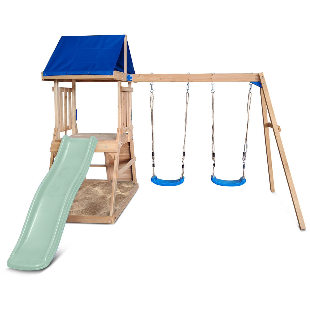 Hazelbrook Play Centre with 1.8m Pastel Green Slide
