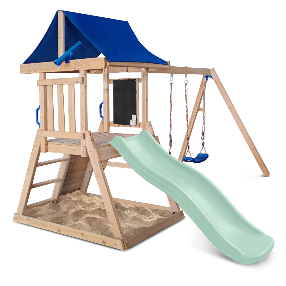 Hazelbrook Play Centre with 1.8m Pastel Green Slide