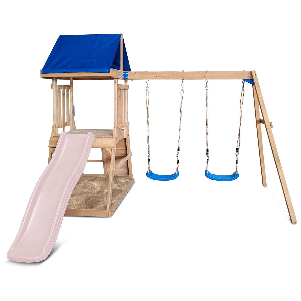 Hazelbrook Play Centre with 1.8m Pastel Pink Slide