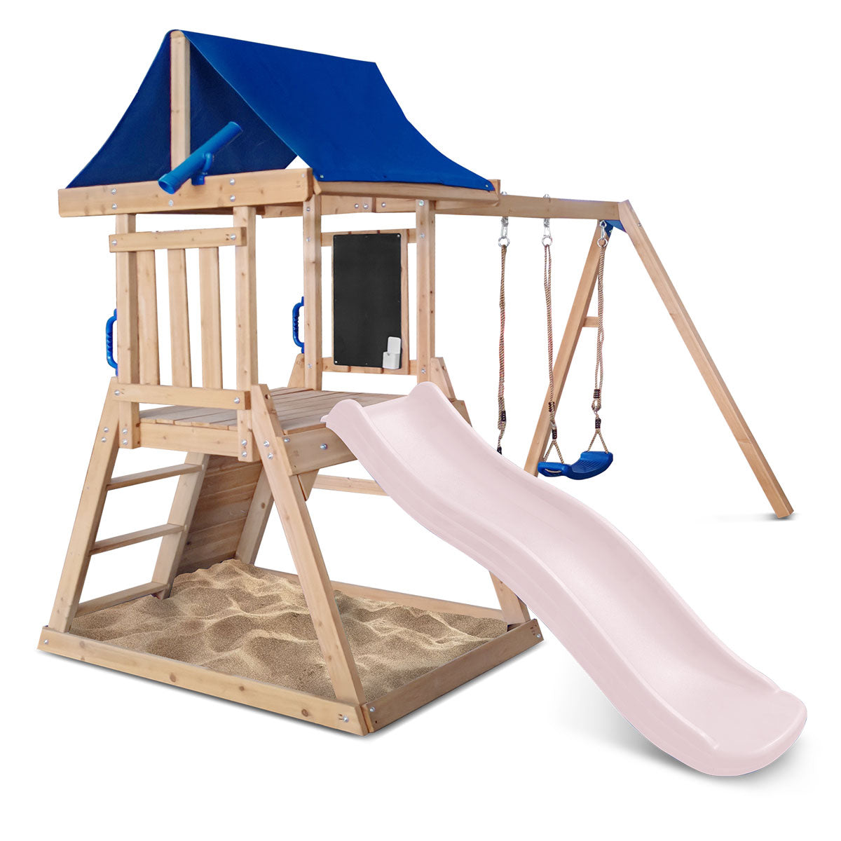Hazelbrook Play Centre with 1.8m Pastel Pink Slide