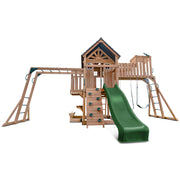 Lifespan Kids Kensington Swing Set, Monkey Bars & Play Centre with 2.2m Slide (Green)
