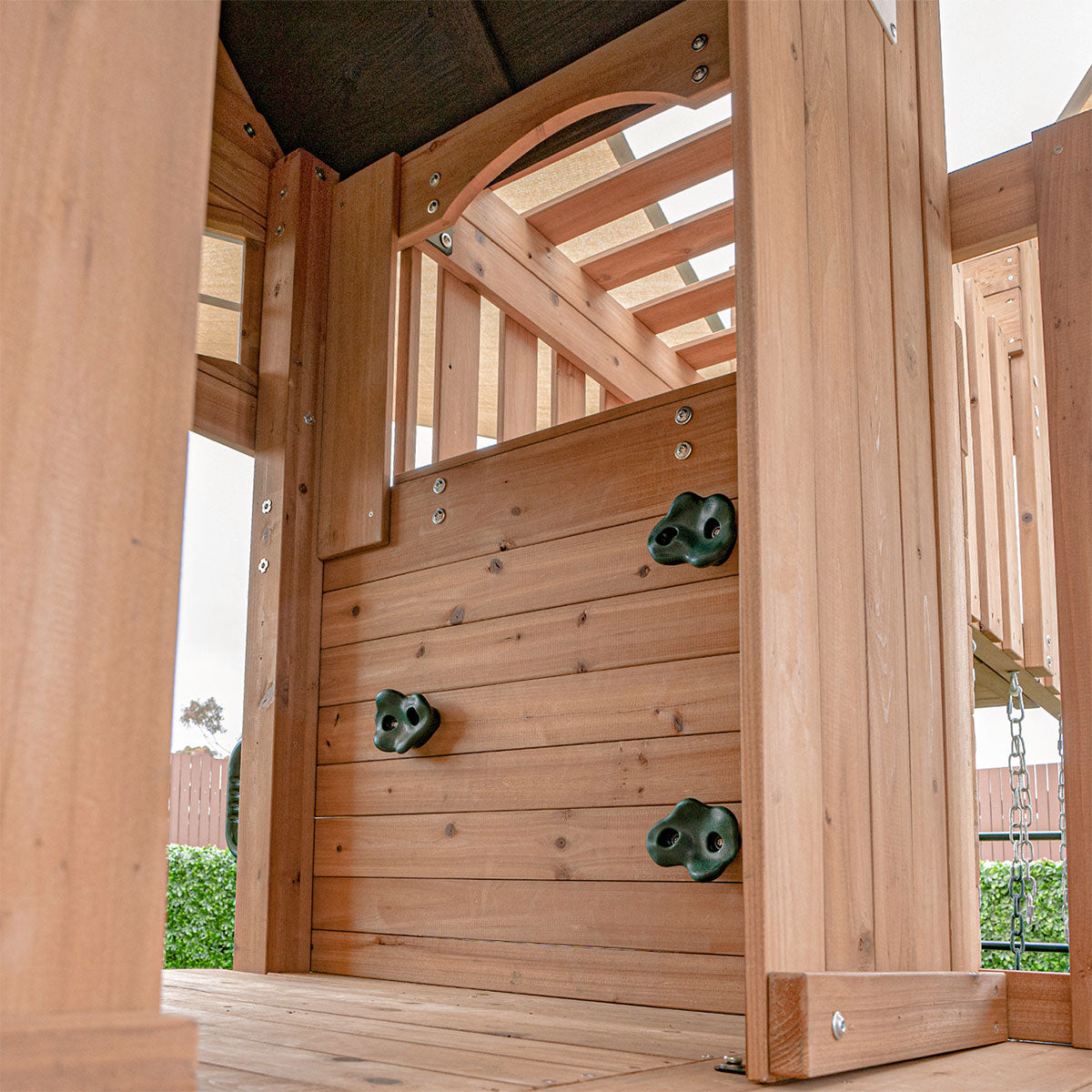 Lifespan Kids Kensington Swing Set, Monkey Bars & Play Centre with 2.2m Slide (Green)