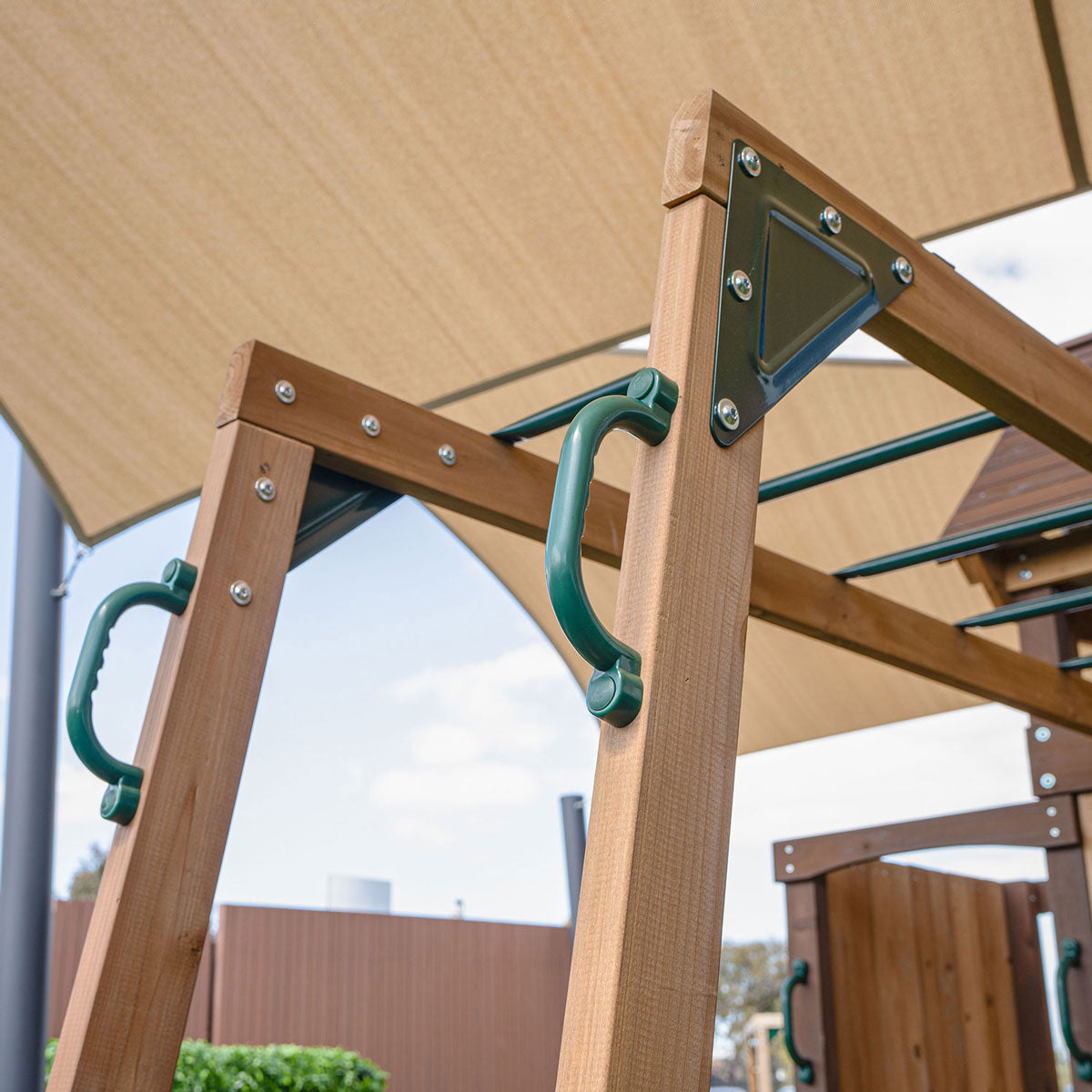 Lifespan Kids Meer Brook Swing Set, Monkey Bars & Play Centre with 2.2m Slide (Blue)