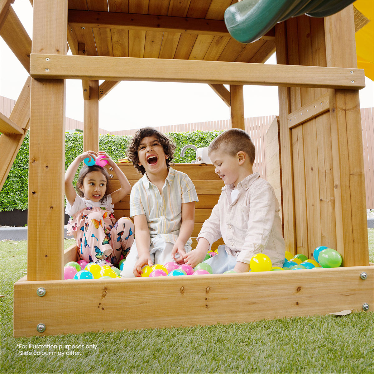 Lifespan Kids Montrose Swing Set & Play Centre with 2.2m Slide (Blue)