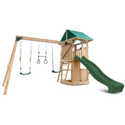 Lifespan Kids Montrose Swing Set & Play Centre with 2.2m Slide (Green)