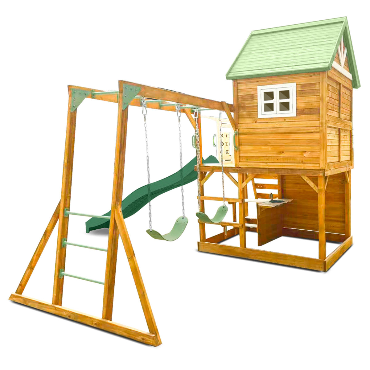Riversdale Play Centre with 2.2m Green Slide