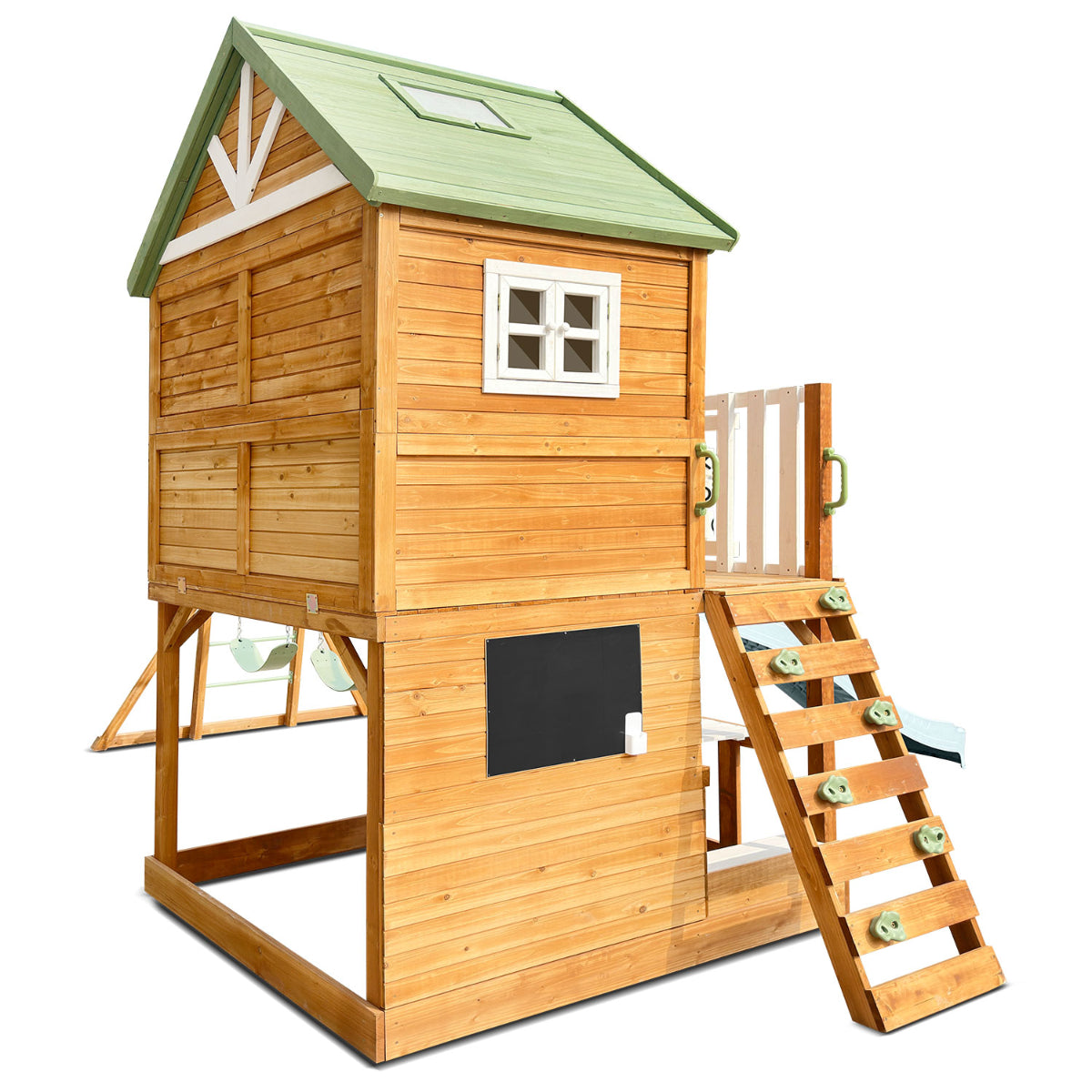 Riversdale Play Centre with 2.2m Slide (Pastel Blue)