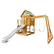 Riversdale Play Centre with 2.2m Pastel White Slide