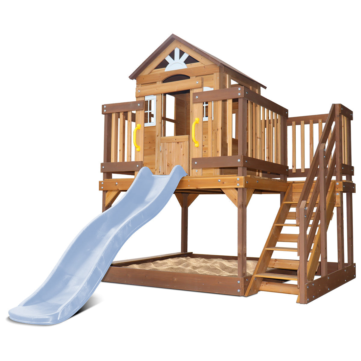 Silverton Play Centre With 1.8m Pastel Blue Slide