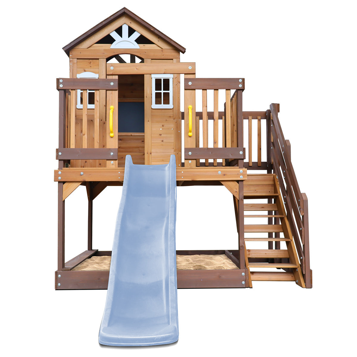 Silverton Play Centre With 1.8m Pastel Blue Slide