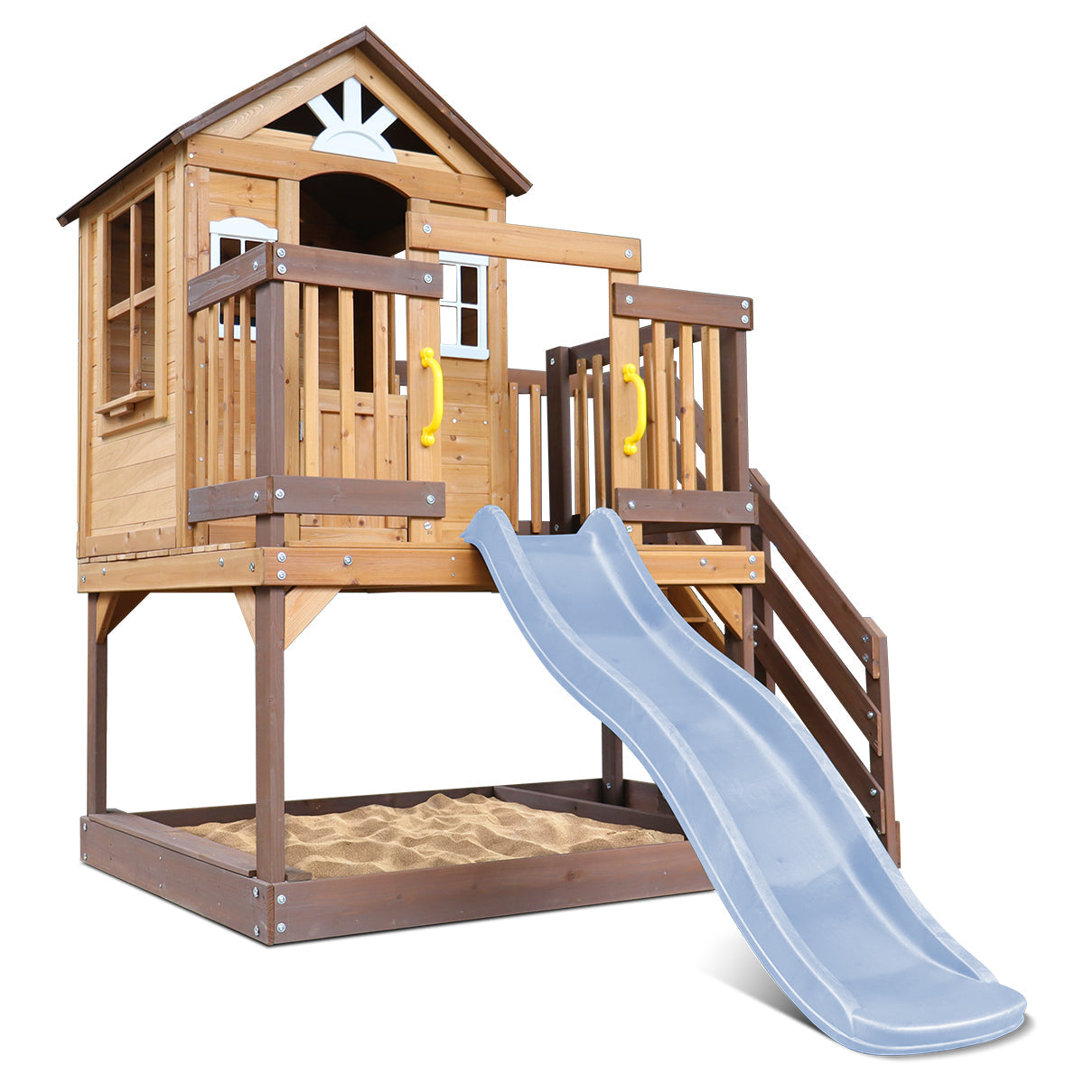 Silverton Play Centre With 1.8m Pastel Blue Slide