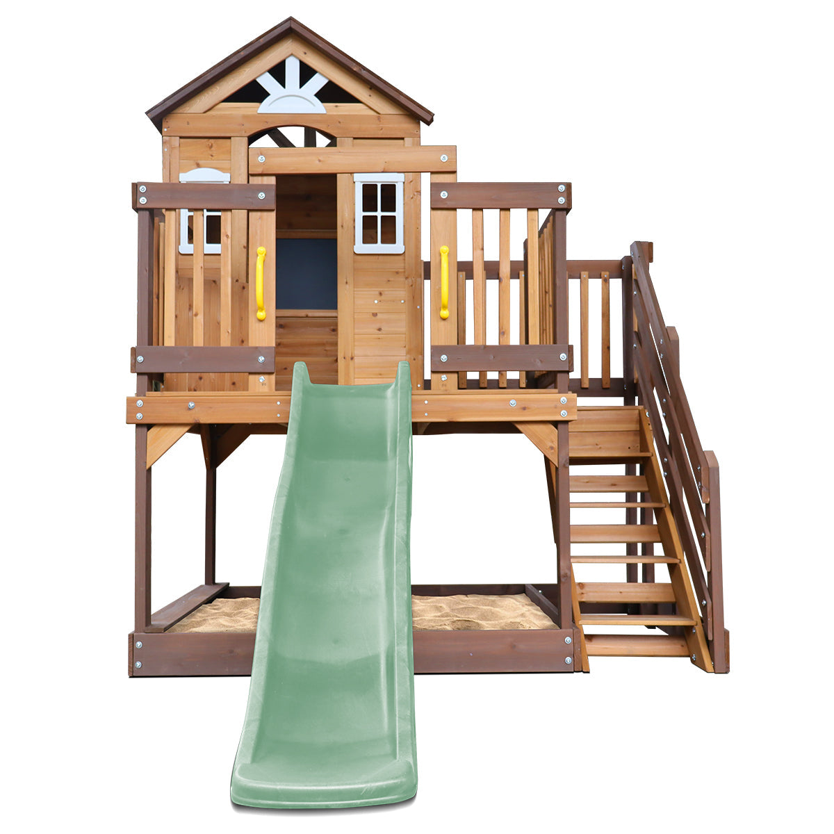 Silverton Play Centre With 1.8m Pastel Green Slide