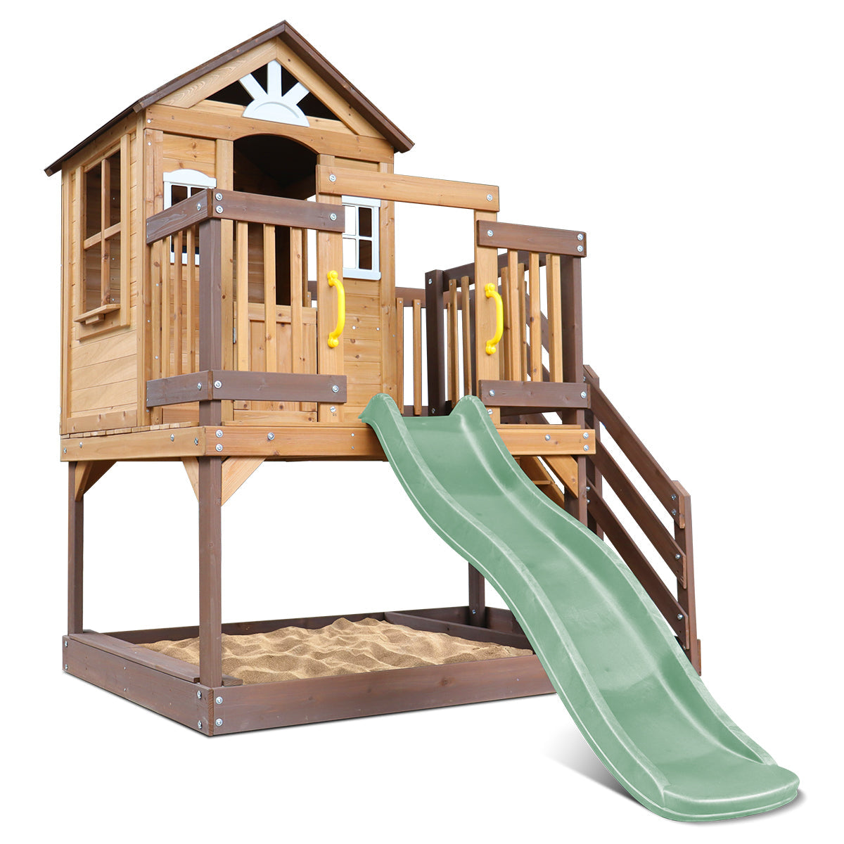 Silverton Play Centre With 1.8m Pastel Green Slide