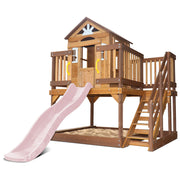 Silverton Play Centre With 1.8m Pastel Pink Slide
