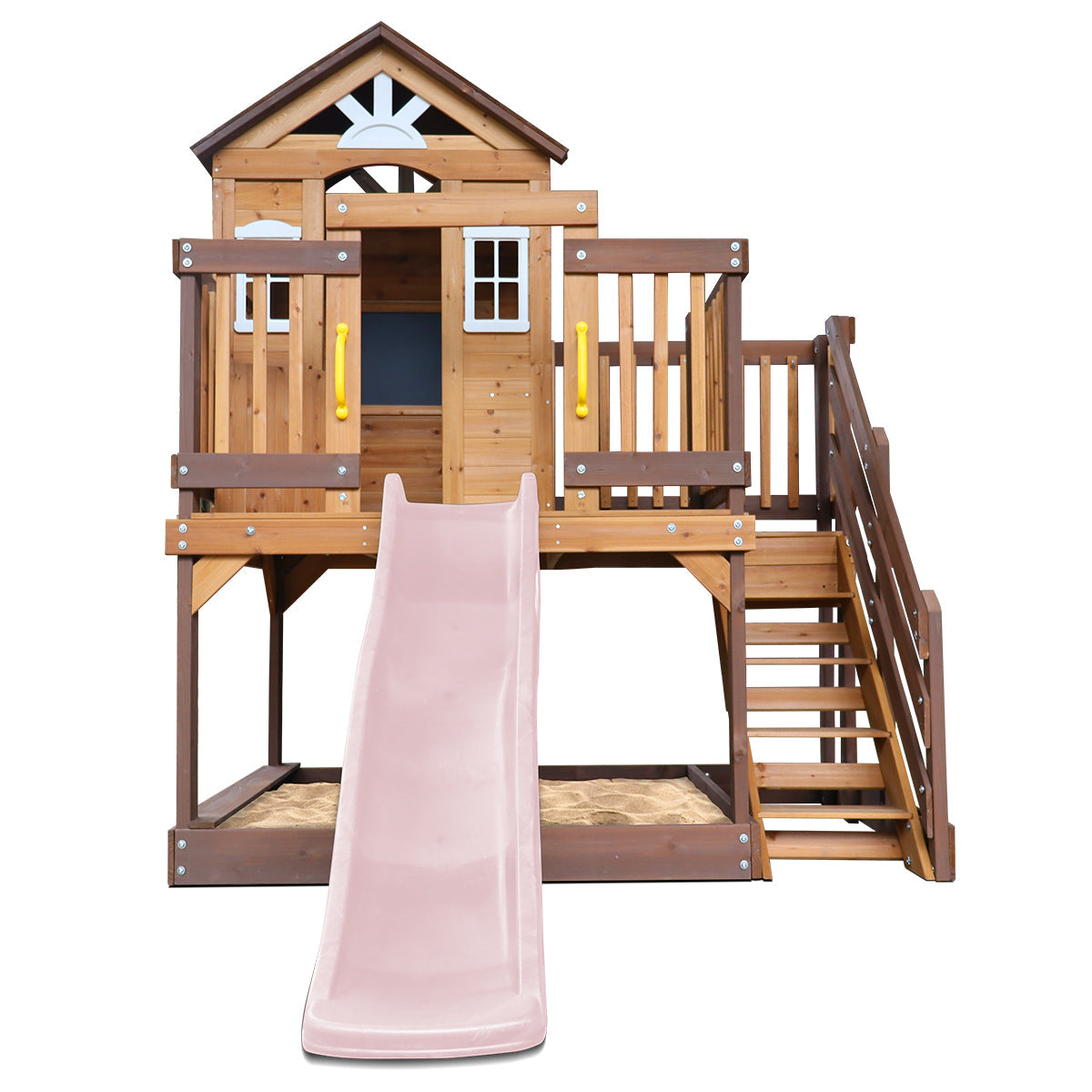 Silverton Play Centre With 1.8m Pastel Pink Slide