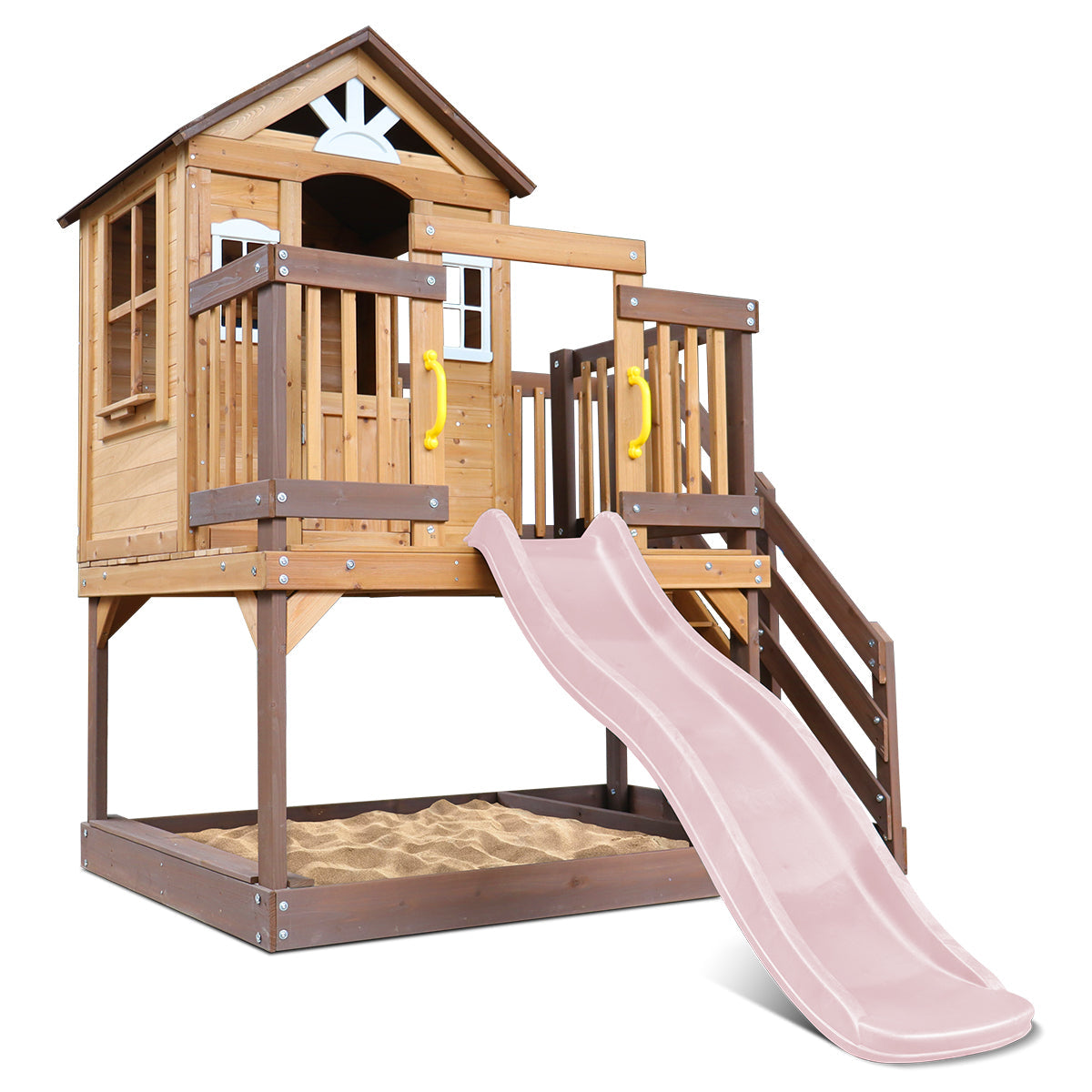 Silverton Play Centre With 1.8m Pastel Pink Slide