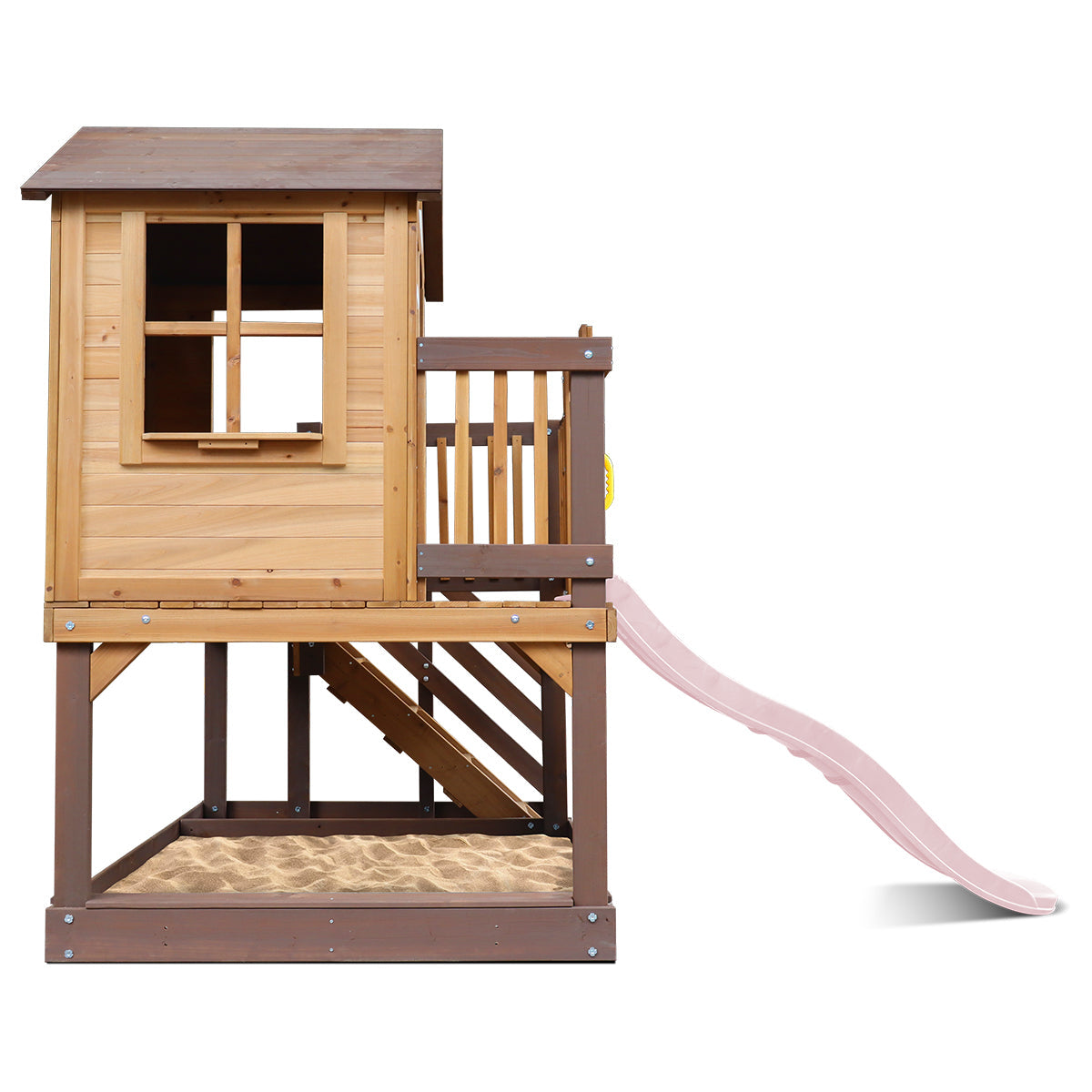 Silverton Play Centre With 1.8m Pastel Pink Slide