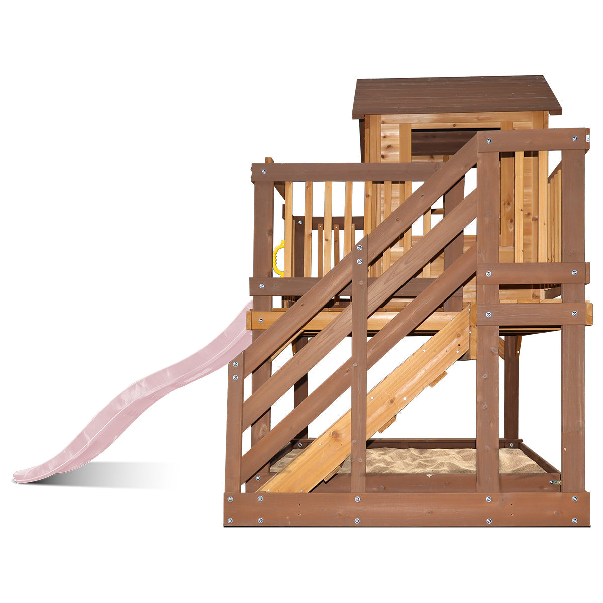 Silverton Play Centre With 1.8m Pastel Pink Slide