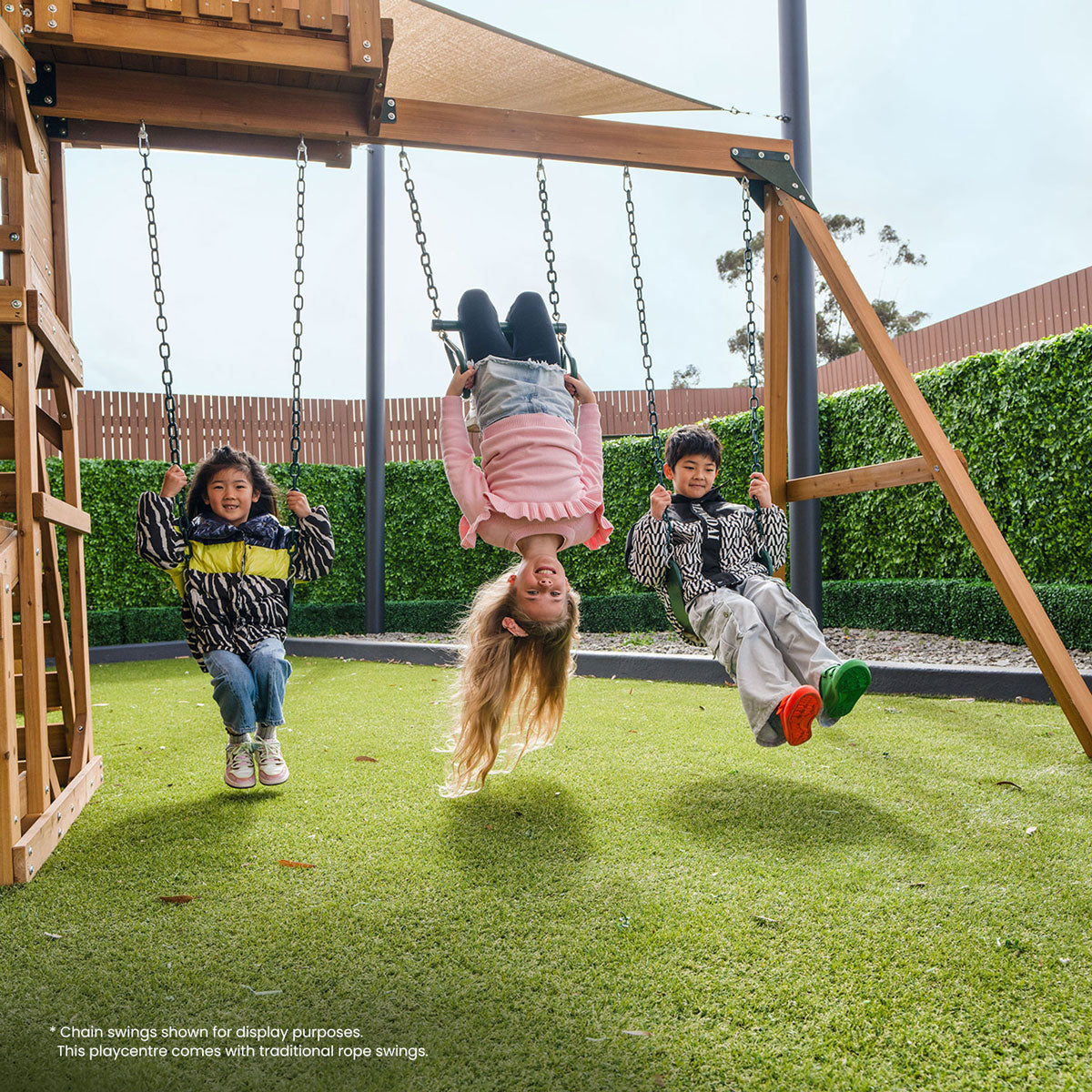 Lifespan Kids Walton Swing Set, Monkey Bars & Play Centre with 2.2m Slide (Blue)