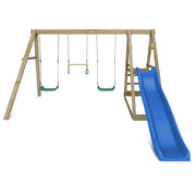 Lifespan Kids Winston Swing Set with Climb & 1.8m Slide (Blue)