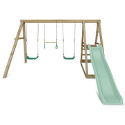 Winston 4 Station Swing with 1.8m Pastel Green Slide
