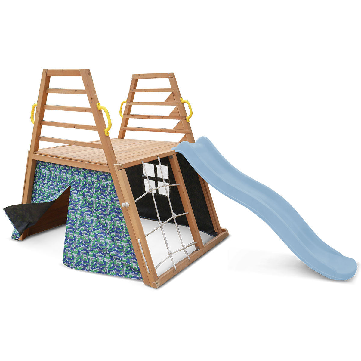 Cooper Climbing Frame & 1.8m Pastel Blue Slide